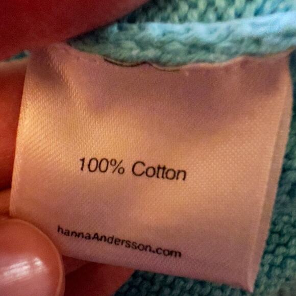 Hanna Andersson Blue Argyle Stripe Sweater, Elbow Patches Size 90 (3T) - Picture 4 of 6